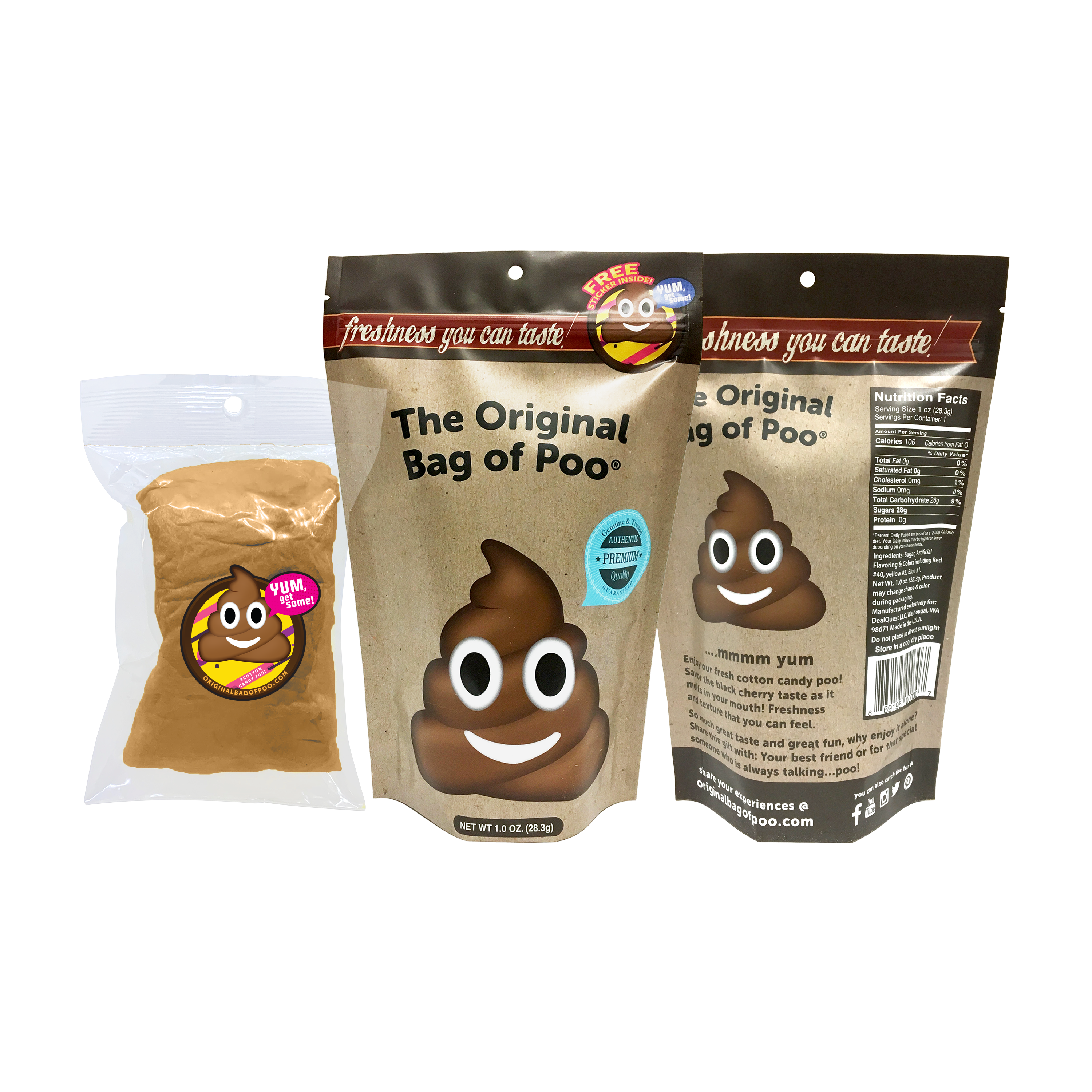 The Original Bag of Poo® Novelty Cotton Candy 1023