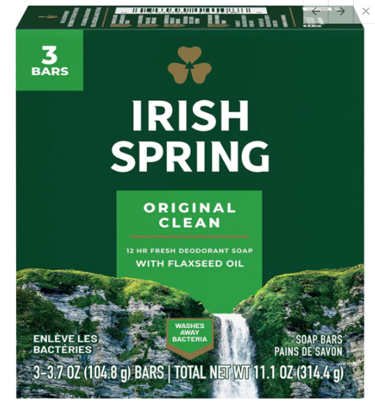 IRISH SPRING BAR SOAP 1293